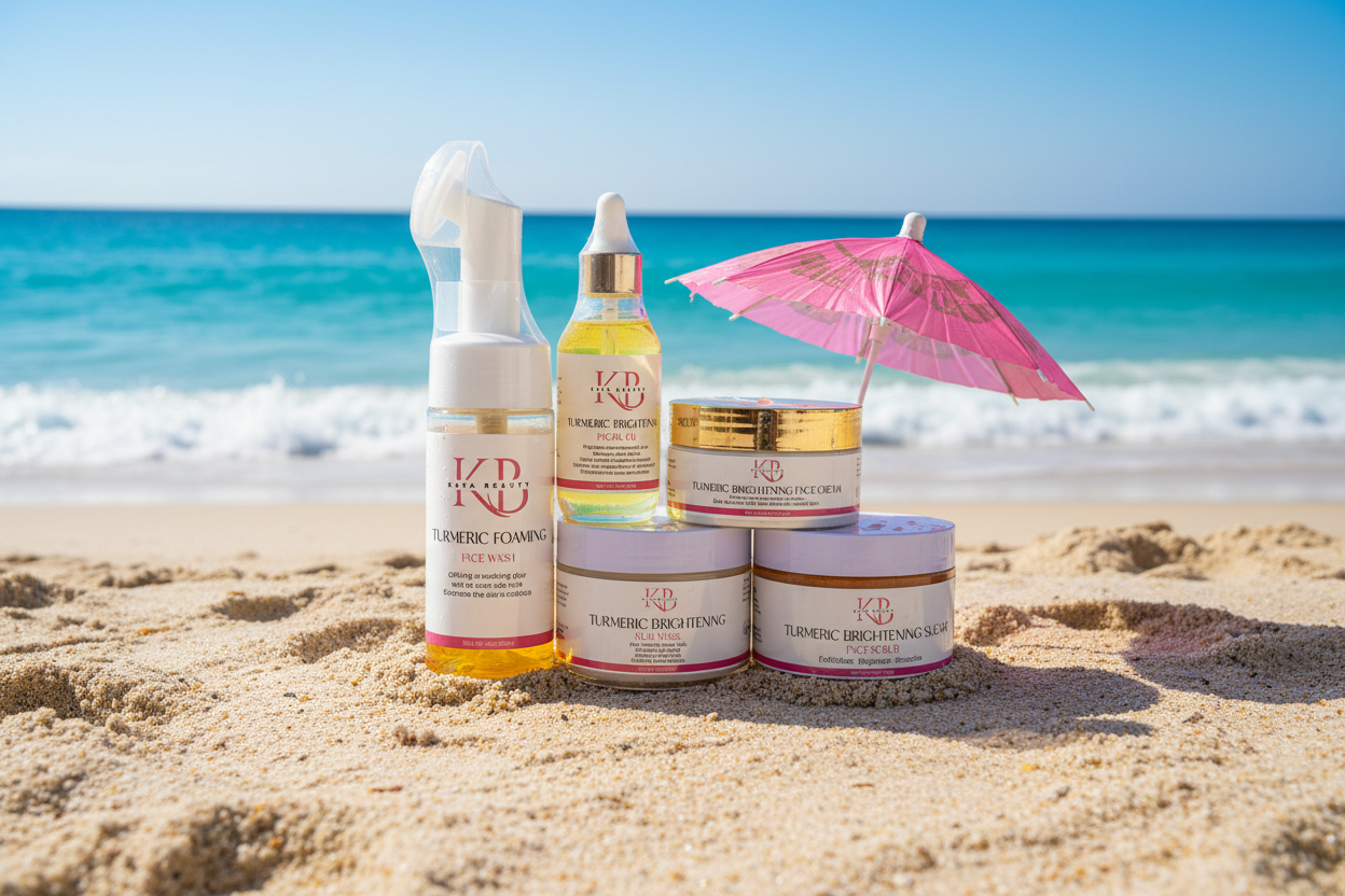 Kaya Beauty Products on the Beach